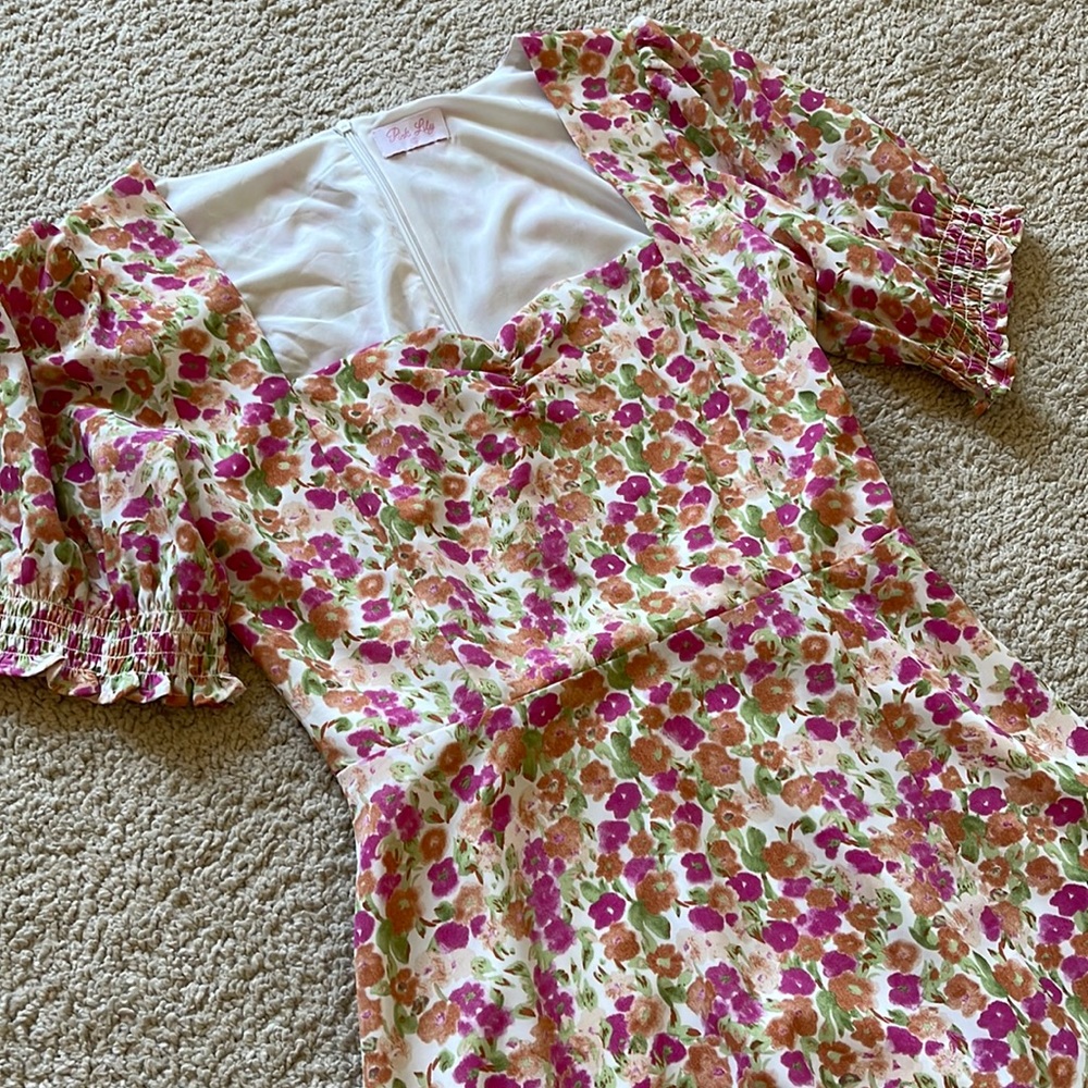 Beautiful floral spring dress